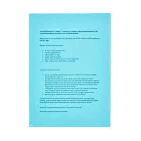 Fundas transparentes de colores x 10