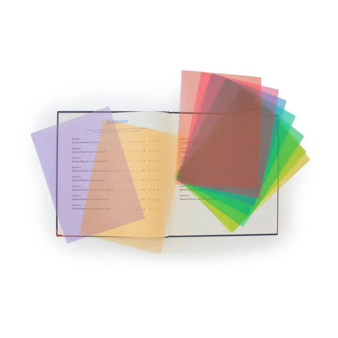 Fundas transparentes de colores x 10