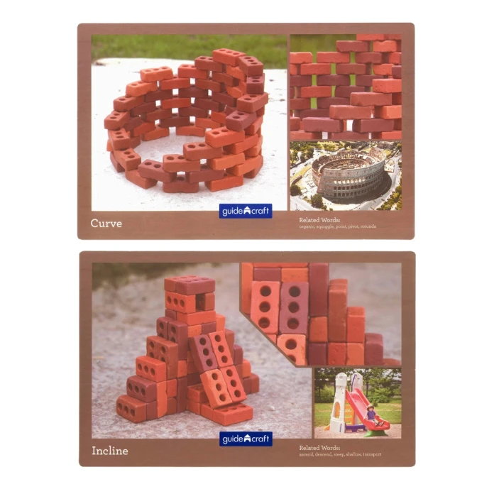 Pequeños ladrillos de construcción naturales