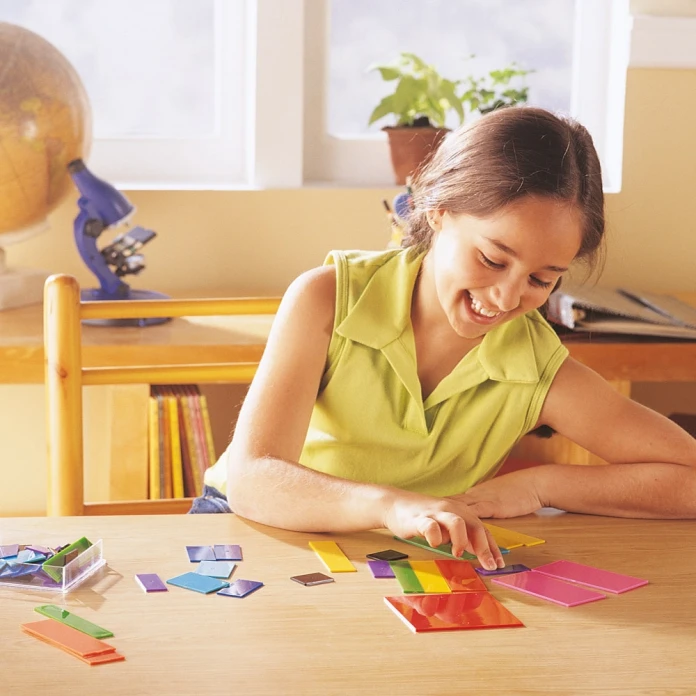 Rainbow fraction: cuadrados de aprendizaje