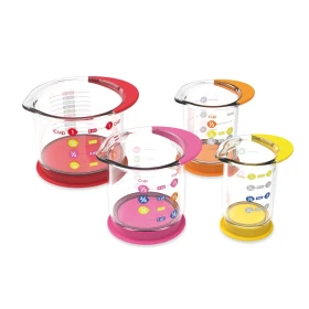 Rainbow fraction: tazas medidoras - líquido x 4