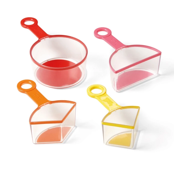 Rainbow fraction: tazas medidoras x 4