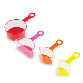 Rainbow fraction: tazas medidoras x 4