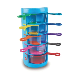 Rainbow fraction: tazas medidoras x 9