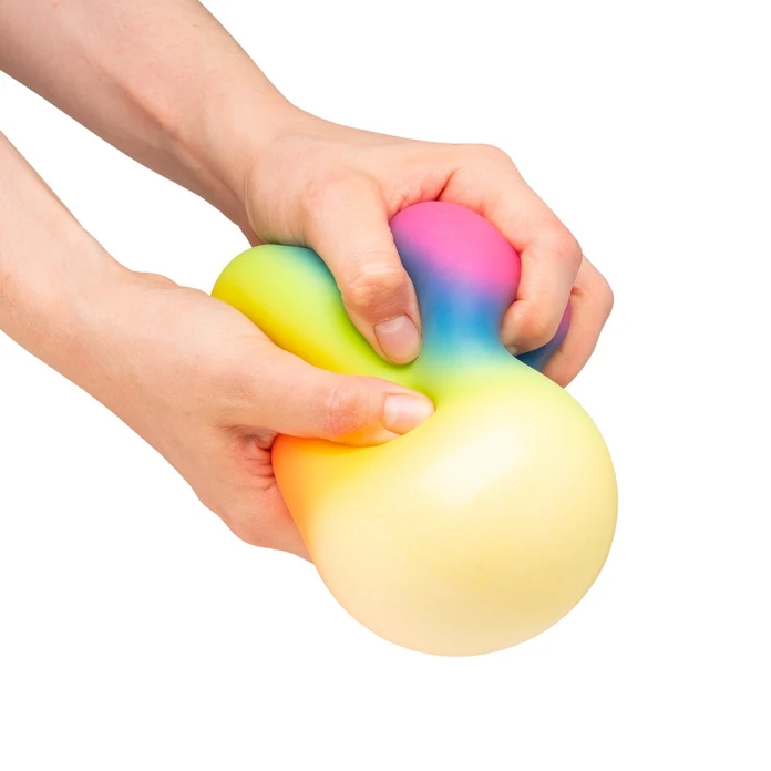 Pelota squish jumbo arcoíris