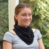 Foulard bavoir adulte bleu marine