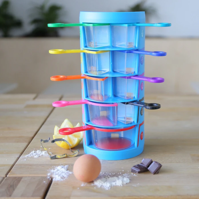 Rainbow fraction: tazas medidoras x 9