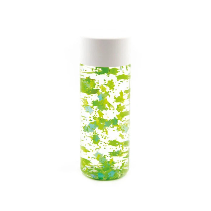Botella sensorial tortuga