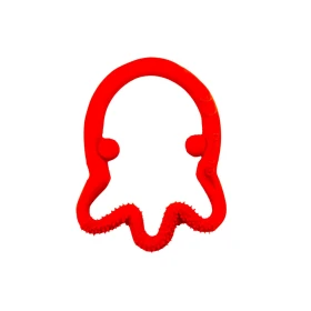 Anillo de dentición pulpo rojo
