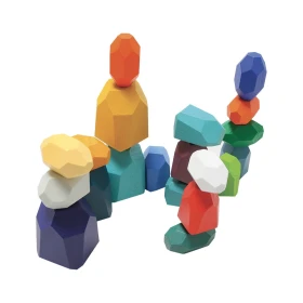Piedras para apilar de madera x 21