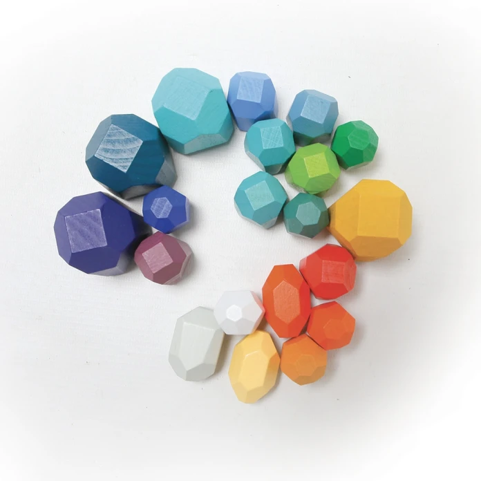 Piedras apilables de madera x 21