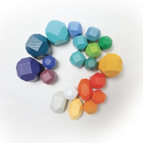 Piedras apilables de madera x 21
