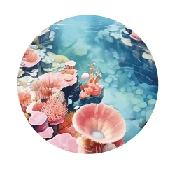 Decoración Río de coral para bandeja de exploración redonda