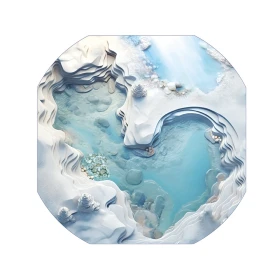 Decoración Mundo Invernal para bandejas de exploración