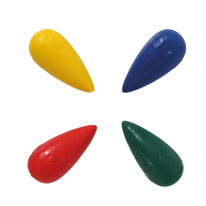 Tizas ergonómicas en forma de gota - Pack de 4