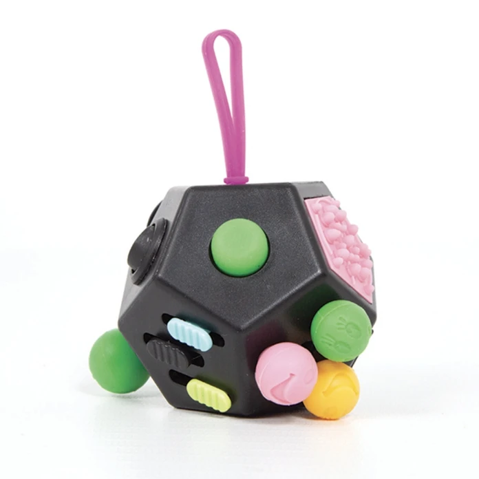 Fidget pentágono negro