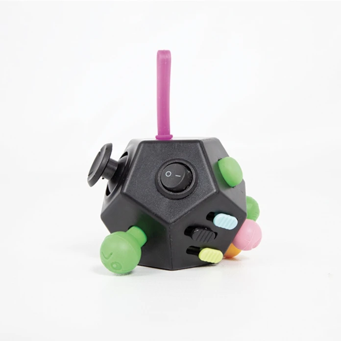Fidget pentágono negro