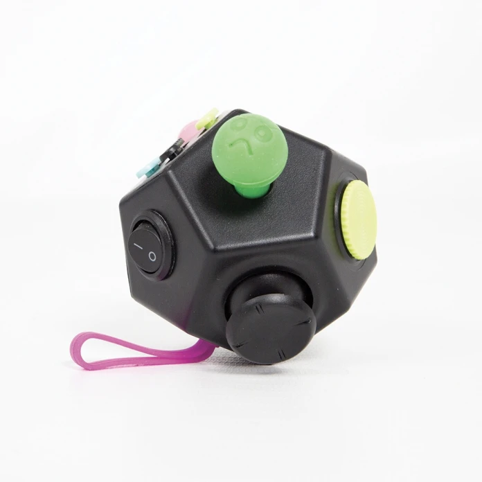 Fidget pentágono negro