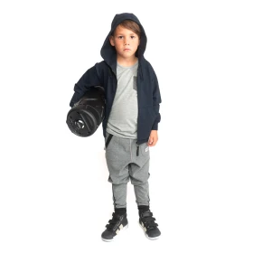 Sudadera con capucha y cremallera niño - Azul