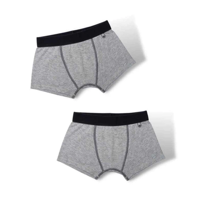 Bóxers hombre ultrasuaves gris - Pack de 2