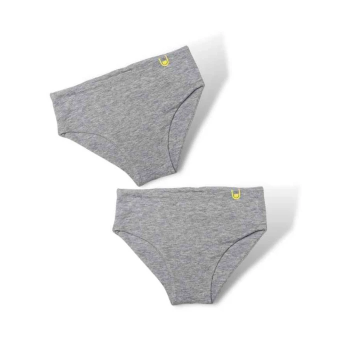 Bragas mujer ultra suaves grises - Pack de 2