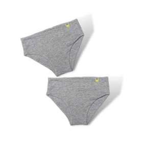 Bragas mujer ultra suaves grises - Pack de 2