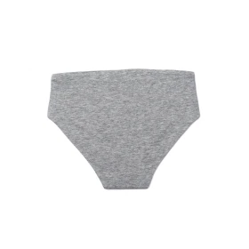 Braguitas mujer ultrasuaves gris - Lote de 2