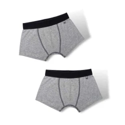Bóxers para niño ultrasuaves grises - Pack de 2