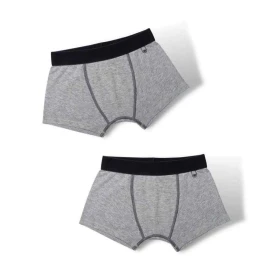 Bóxers para niño ultrasuaves grises - Pack de 2
