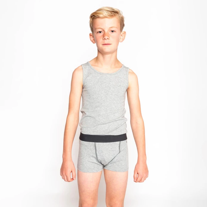 Bóxers de niño ultrablandos grises - Lote de 2