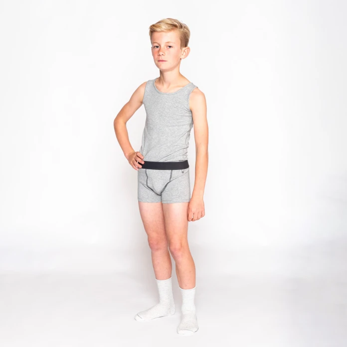 Bóxers de niño ultrablandos grises - Lote de 2