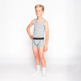 Bóxers de niño ultrablandos grises - Lote de 2