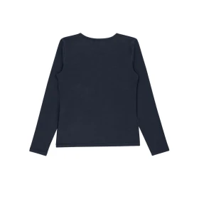 Camiseta infantil ultrablanda de manga larga - Azul