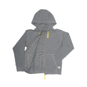 Sudadera con capucha y cremallera infantil - Gris