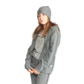 Sudadera con capucha y cremallera infantil - Gris