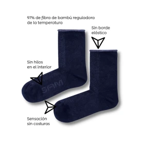 Calcetines de bambú azules - Paquete de 2