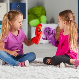 Marionetas de las emociones de colores