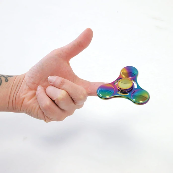 Fidget spinner cromo
