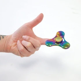 Fidget spinner cromo