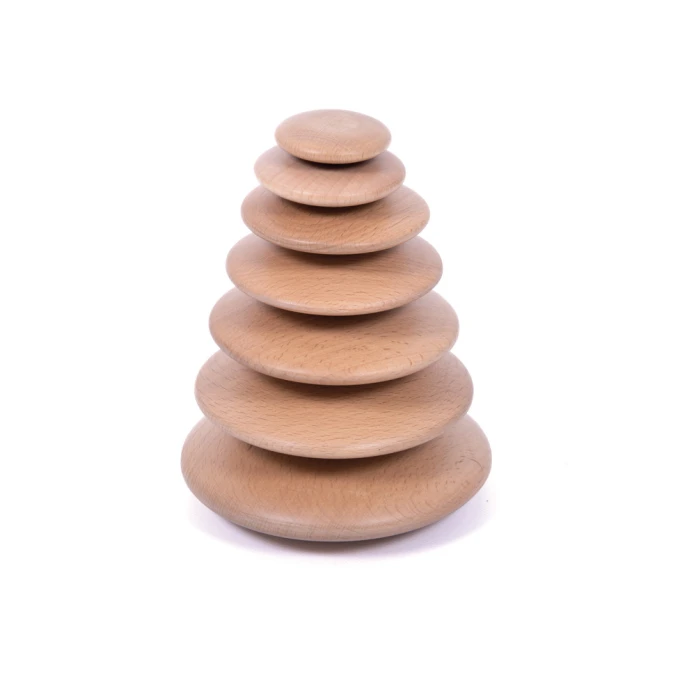 Piedras de madera x 7