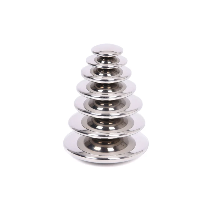 Piedras plateadas x 7