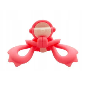 Juguete de dentición Mono cariñoso rosa