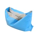 Puf nido - Azul/gris