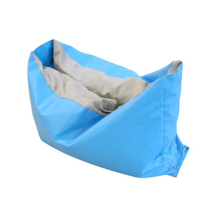 Puf nido - Azul/gris