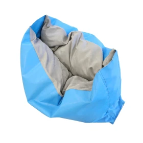 Puf nido - Azul/gris