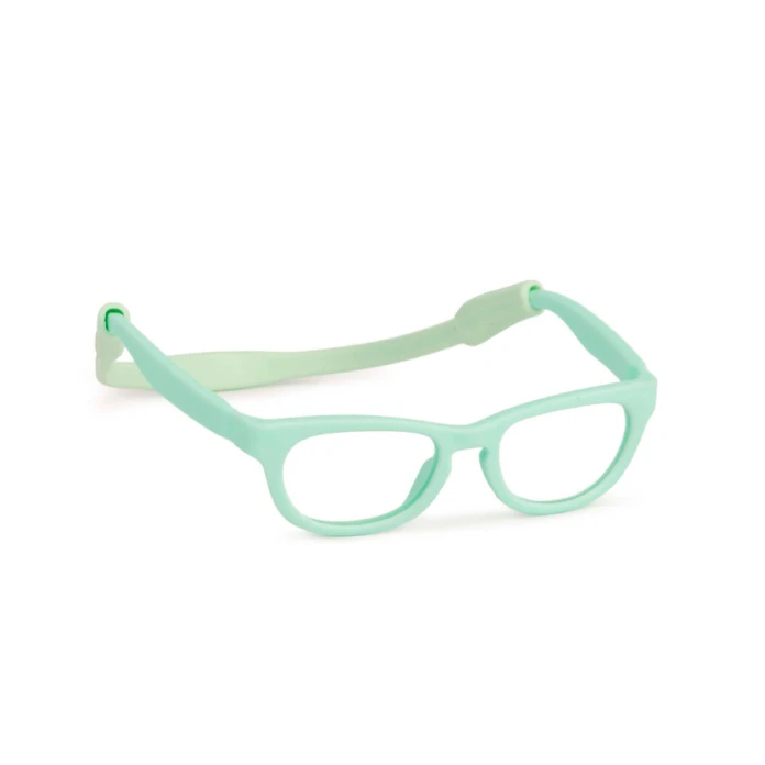 Gafas turquesa para muñeco inclusivo