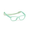 Gafas turquesa para muñeca inclusiva