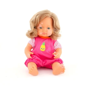 Pijama rosa para muñeca inclusiva