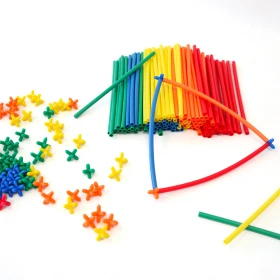 Construcciones con pajitas 230 piezas