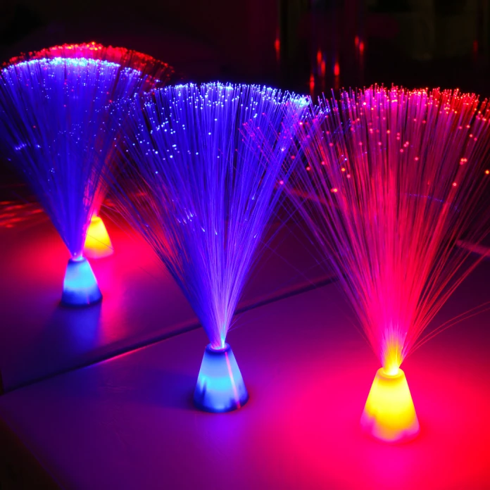 Mini lámparas de fibra óptica (pack de 4)